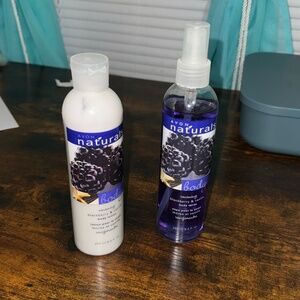 Avon Naturals Blackberry & Vanilla Body Lotion + Body Spray Set